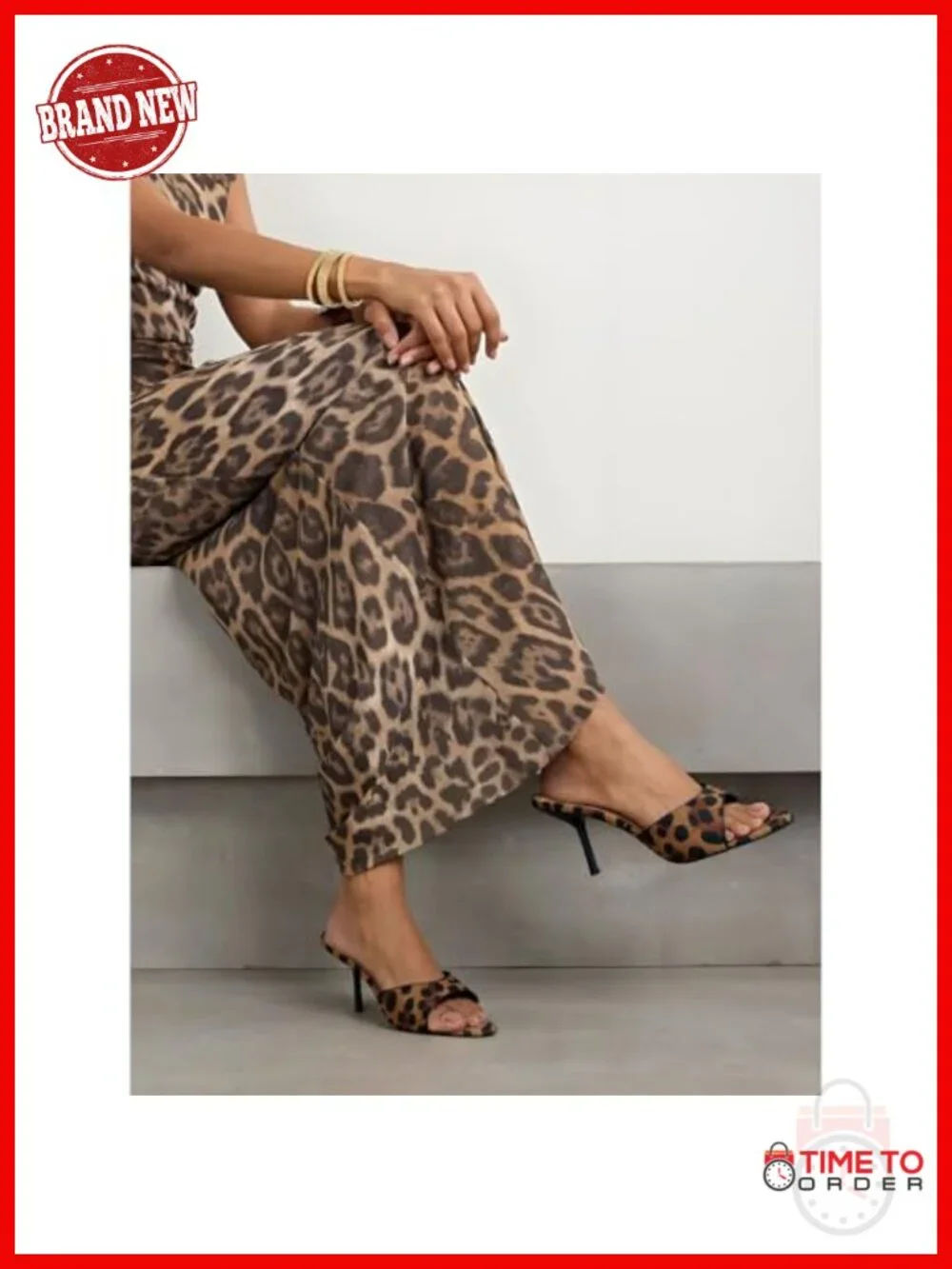 QIV Kitten Heels Pointed Open Toe Mule Heeled Sandals